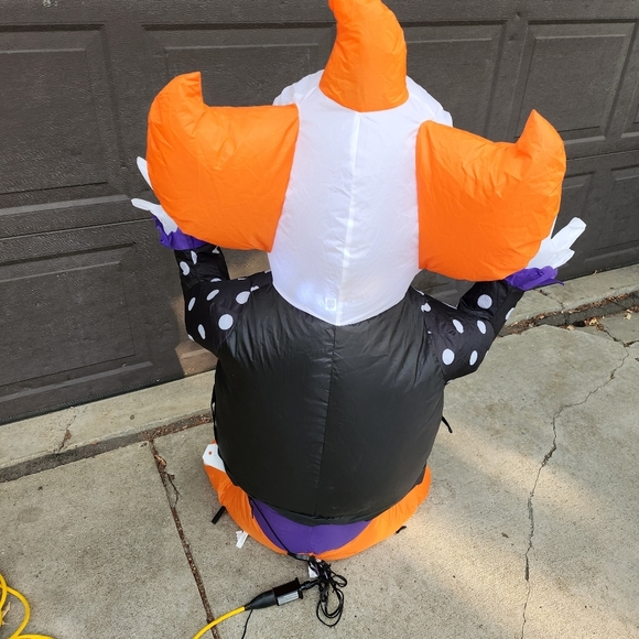 Inflatable Clown Halloween Decorations Gemmy 4 Feet - Picture 5 of 8